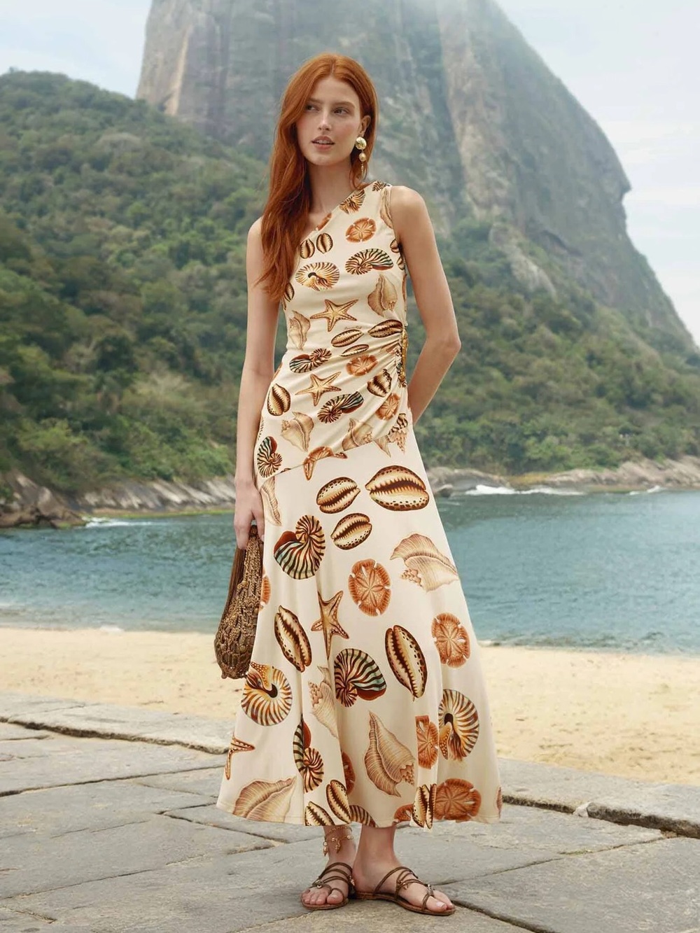 FARM RIO
MARINE SHELLS MAXI DRESS